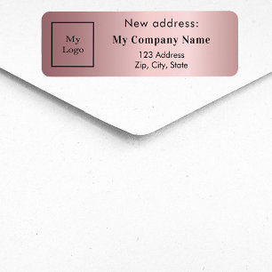 Das Logo der Firma Blush pink wurde neu in die Rüc