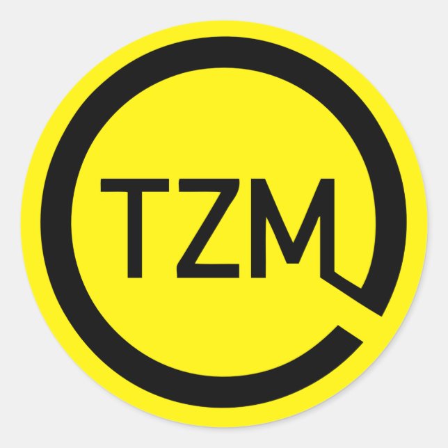 Das Logo der Zeitgeist-Bewegung Runder Aufkleber (Vorderseite)