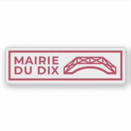 Das Logo des 10. Pariser Arrondissements Aufkleber