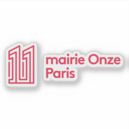 Das Logo des 11. Pariser Arrondissements Aufkleber