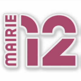 Das Logo des 12. Pariser Arrondissements Aufkleber