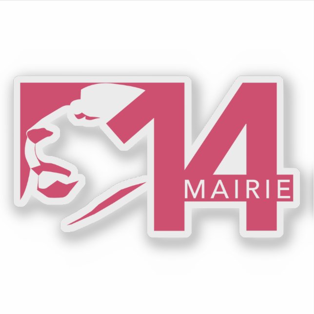 Das Logo des 14. Pariser Arrondissements Aufkleber (Vorderseite)