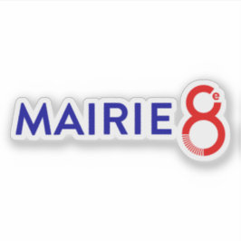 Das Logo des 8. Pariser Arrondissement Aufkleber