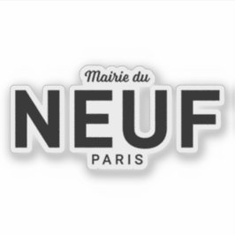 Das Logo des 9. Pariser Arrondissements Aufkleber