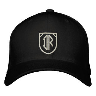 Das Logo des Dunkelkammer-Zucker-Schädels Bestickte Kappe