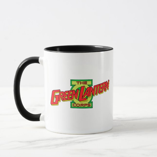 Das Logo des grünen Laternenkorps Tasse (Links)