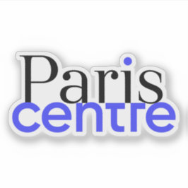 Das Logo des Pariser Zentrums (Artikel 1, 2, 3 und Aufkleber