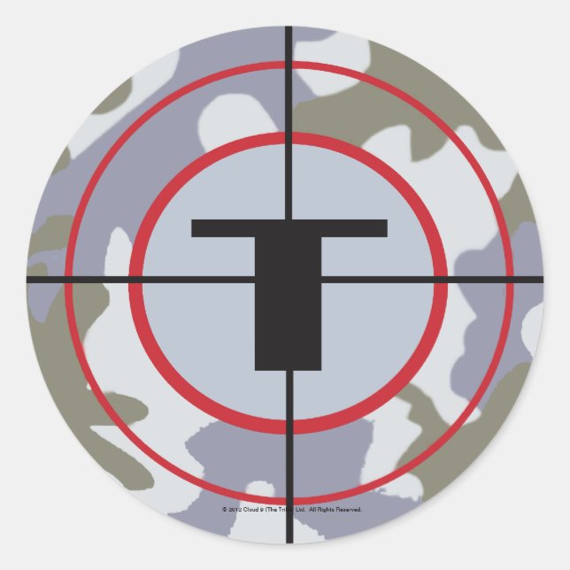 Das Logo des Techno-Stammes Runder Aufkleber (Vorderseite)