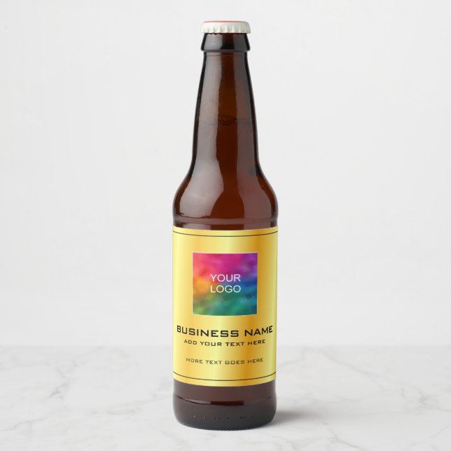 Das Logo des Unternehmens für die individuelle Unt Bierflaschenetikett (Vorderseite)