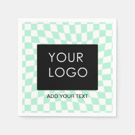 Das Logo für das benutzerdefinierbare Werbepräpara Serviette