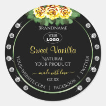 Das Logo für das schwarze Produktlabel Green Yello
