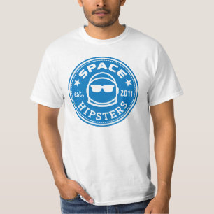 Das Logo-T-Shirt Raum Hipsters® Männer (weiß) T-Shirt