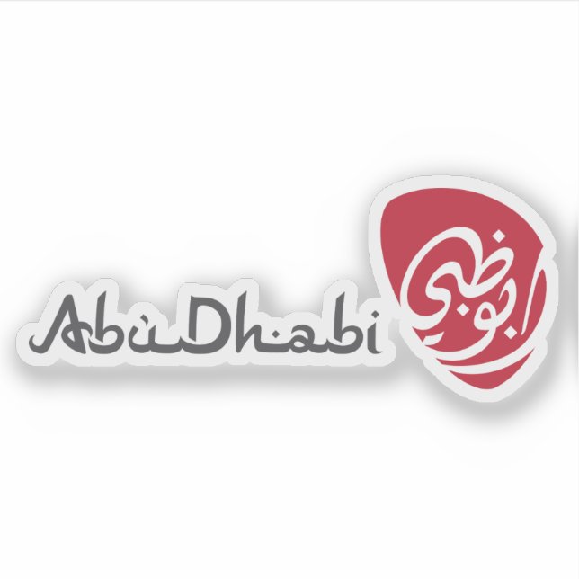 Das Logo von Abu Dhabi Aufkleber (Vorderseite)