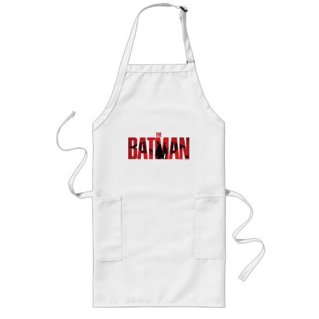 Das Logo von Batman & Catwoman Lange Schürze (Vorne)