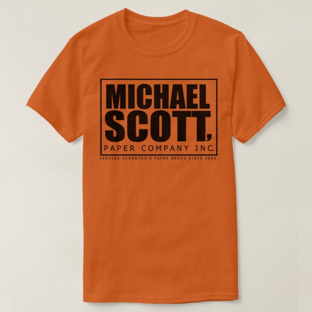 Das Logo von Office Michael Scott Paper T-Shirt (Design vorne)