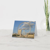 Das London-Auge - leeres NoteCard