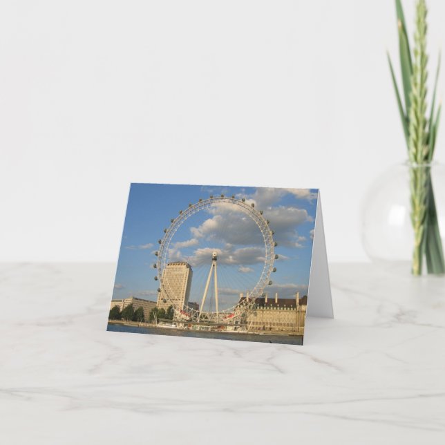 Das London-Auge - leeres NoteCard Karte (Vorderseite)