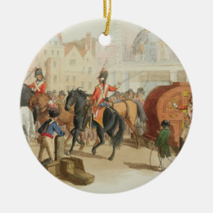 Das Lotterie-Rad, graviert vom Künstler, 1805 (a Keramik Ornament
