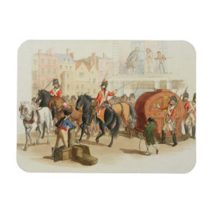Das Lotterie-Rad, graviert vom Künstler, 1805 (a Magnet