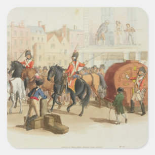 Das Lottorad, vom Künstler graviert, 1805 (a Quadratischer Aufkleber
