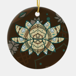 Das Lotus-Ornament Keramikornament
