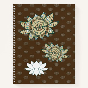 Das Lotus Spiral Notebook Notizbuch