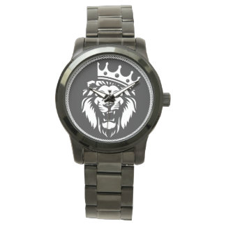 Das Löwenemblem symbolisiert das Gebrüll Armbanduhr