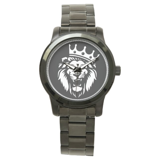 Das Löwenemblem symbolisiert das Gebrüll Armbanduhr (Vorderseite)