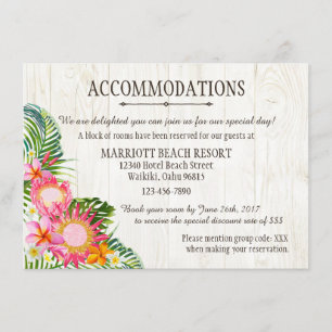 Das Luau Tropical Beach Resort Begleitkarte