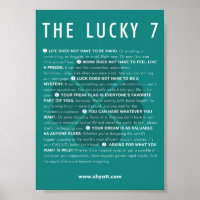 Das Lucky-7-Manifest - 12x18-Poster