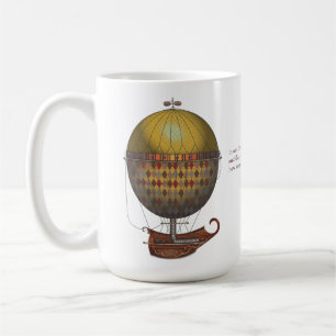 Das Luftschiff Nautisme Steampunk-Flugmaschine Kaffeetasse
