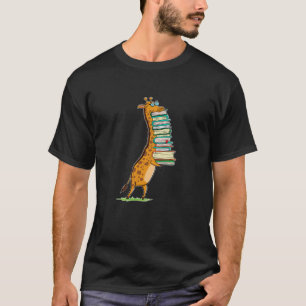 Das lustige Buch Giraffe I Liebe Meine Bibliothek  T-Shirt