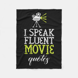 Das lustige Design von mir spricht fließende Filmq Fleecedecke
