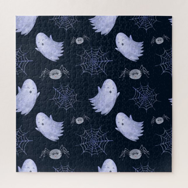 Das lustige Ghost Spider Halloween Muster. (Vertikal)