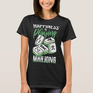 Das lustige Glück spielt Mahjong mit den Mädchen T-Shirt