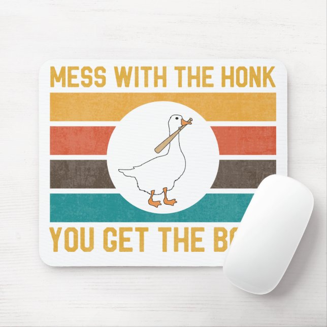 Das lustige Goose-Schlamassel mit der Honke bekomm Mousepad (Mit Mouse)