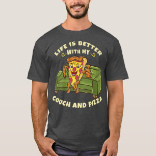 Das lustige Leben ist besser mit meinem Sofa und P T-Shirt