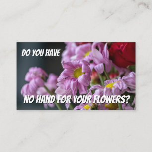 Das lustige, verwitterte Blume-Florist-Know-how br Visitenkarte