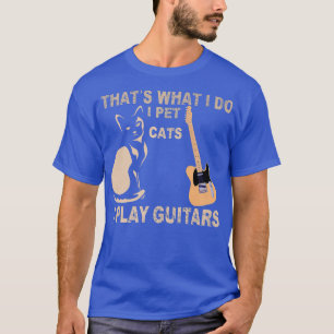 Das mache ich Ich streichle Katzen Ich spiele Gita T-Shirt