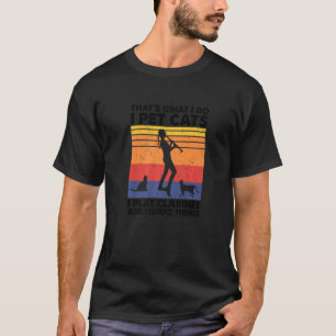 Das mache ich Ich streichle Katzen Ich spiele Klar T-Shirt
