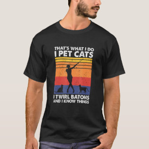 Das mache ich Ich streichle Katzen Ich wirble Bato T-Shirt