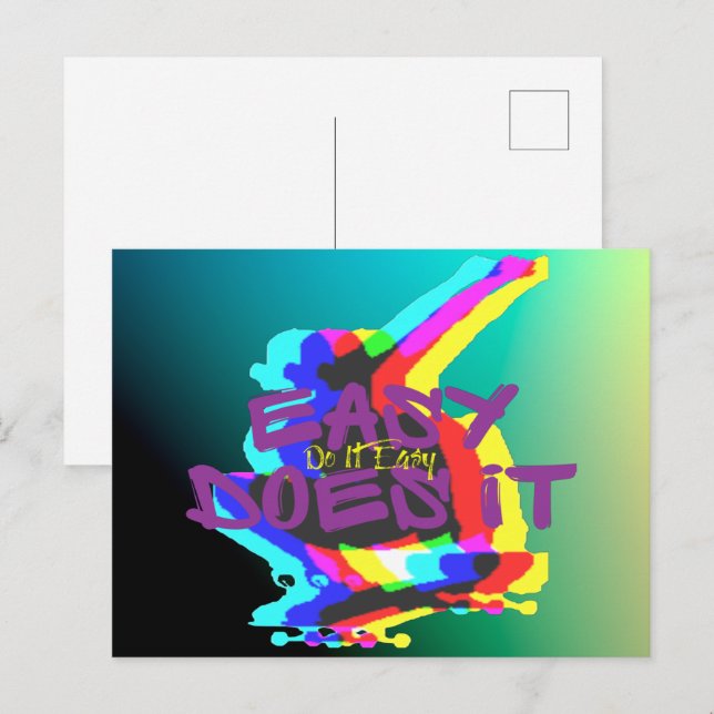 Das macht es einfach postkarte (Vorne/Hinten)