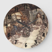 Das Mad Hatter Tea Party Arthur Rackham Wall Clock
