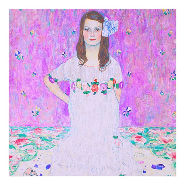 Das Mäda Primavesi-Gemälde von Gustav Klimt Fotodruck (Vorne)