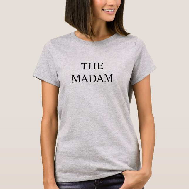 DAS MADAM SCHWARZE TRIM-T-SHIRT T-Shirt (Vorderseite)