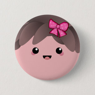 Das Mädchen   Baby Girl Gender Reveal Button