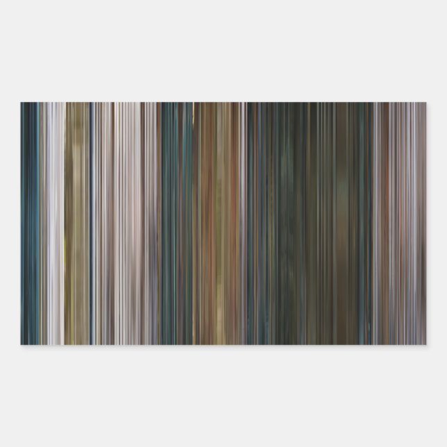 Das Mädchen, das Barcode wartete Rechteckiger Aufkleber (Vorderseite)