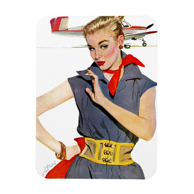 Das Mädchen, das Flugzeuge gestohlen hat Magnet (Vertikal)
