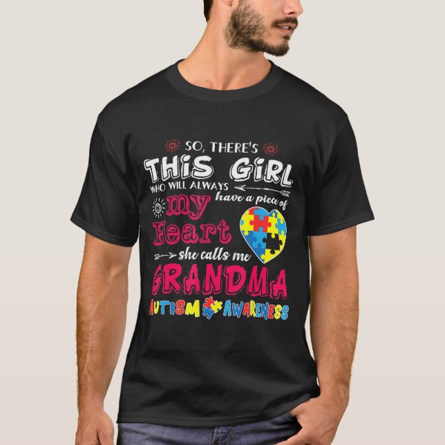 Das Mädchen, das sie Oma Autistic Awaren nennt T-Shirt (Vorderseite)
