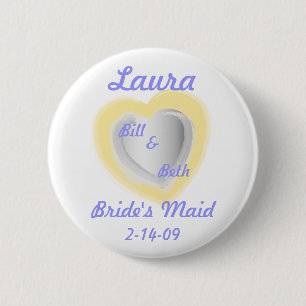 Das Mädchen der Braut Knopf-Fertigen besonders an Button